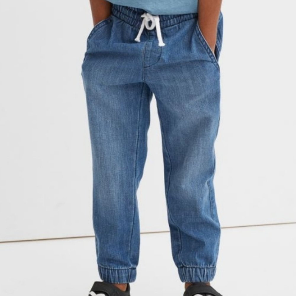 H&M Boys Jean Jogger w/Elastic/Pullstring Waist Size US 6 NWT